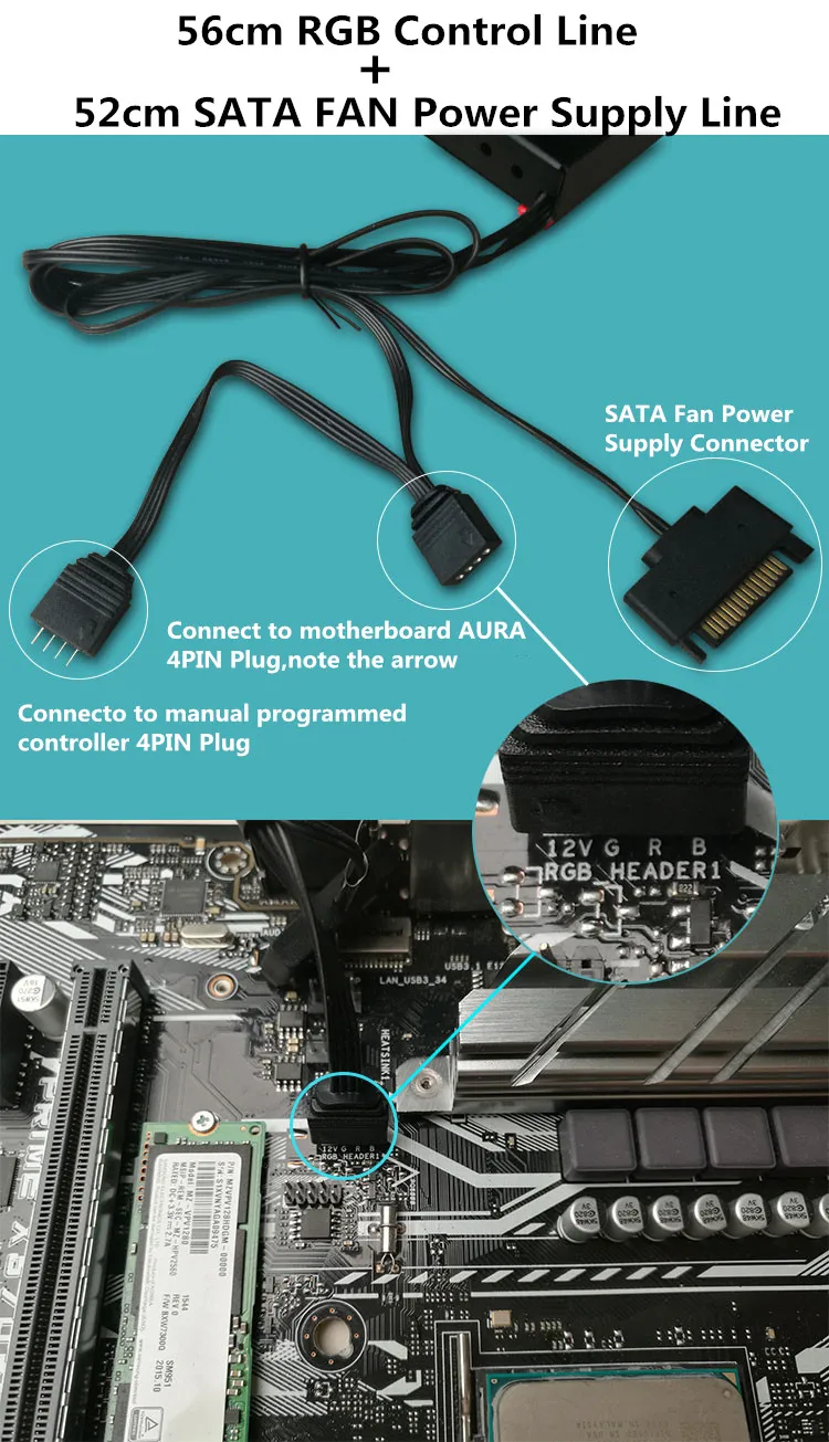 JONSBO PCI вентилятор теплоотвод грейфис карта Вентилятор охлаждения Радиатор поддержка материнская плата AURA SYNC 12V 4PIN RGB Освещение VGA кулер