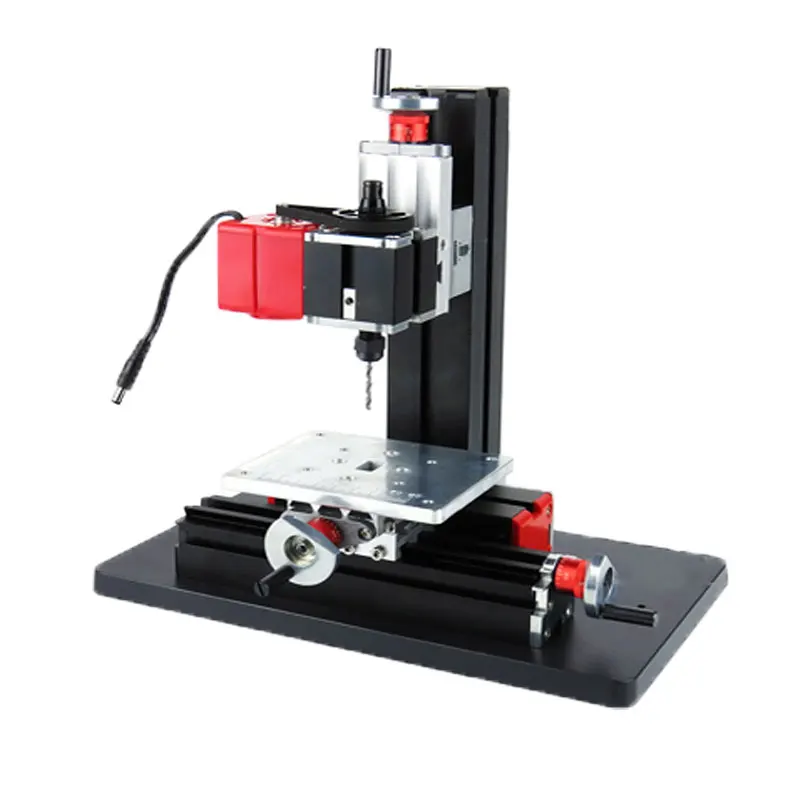 6 в 1 Мини торно металлический токарный станок 24 Вт 20000 ОБ/мин DC12V фрезерование/сверление/шлифование/Пиление/Деревообработка Гонг кровать машина