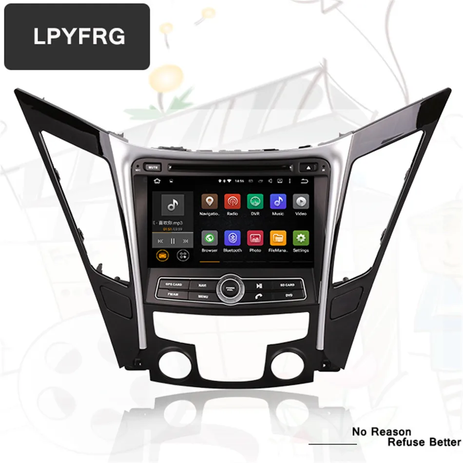 " для HYUNDAI SONATA 8 2011-14/i40/i45/i50 android 9,0 автомобильный DVD gps радио поддержка задняя камера рулевое колесо OBD 64 Гб Восьмиядерный