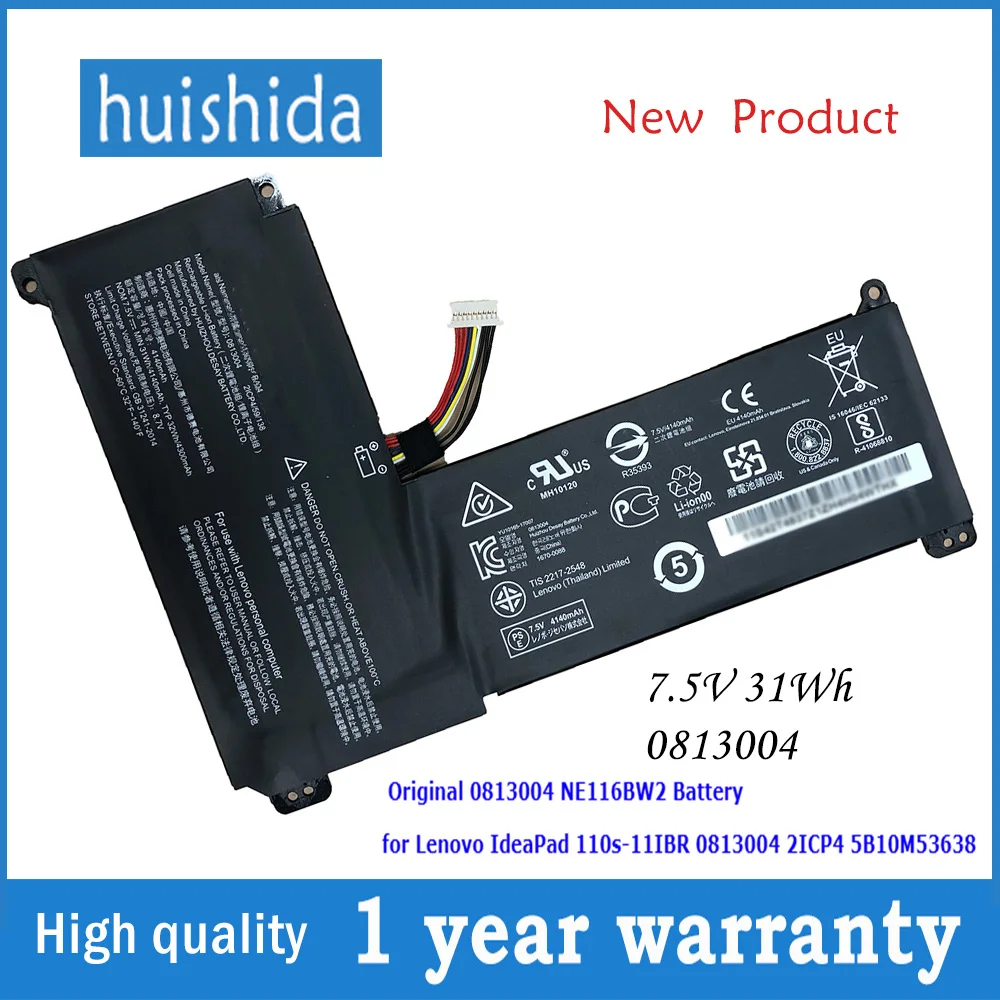 7 5 V 31wh 新しいオリジナルノートパソコンのバッテリーレノボ Ideapad 110s 11ibr 2icp4 5b10m Ne116bw2 4140 2600mah シリーズ Laptop Batteries Aliexpress