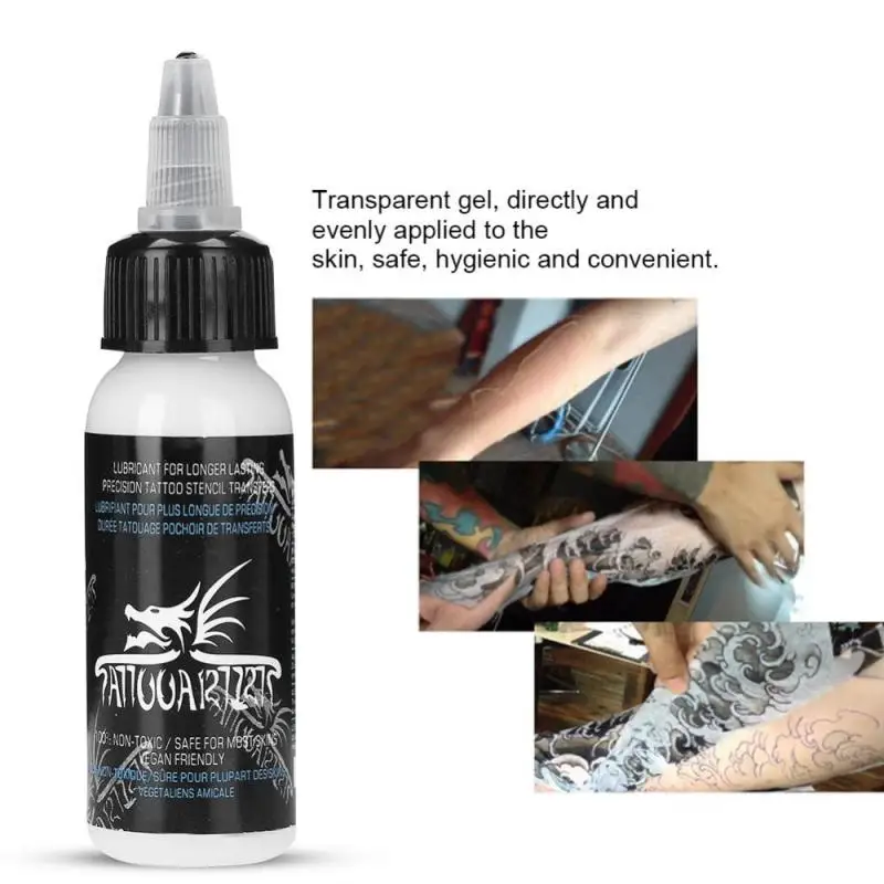 

30ml Professional Tattoo Transfer Gel Stencil Primer Stuff Cream Body Art Tools Safe Skin-friendly Mild Formula Stencil Stay