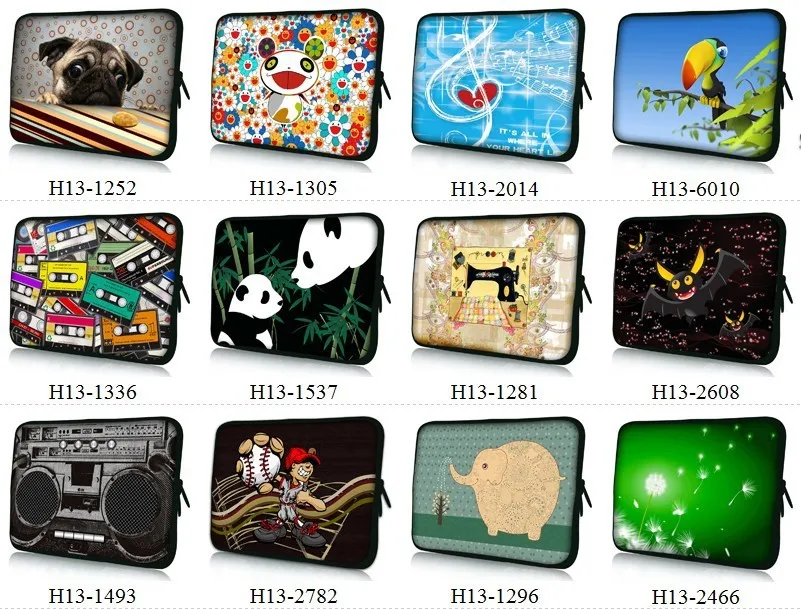 Many Design 13 inch Soft Laptop Sleeve Case Bag Pouch For 13.3