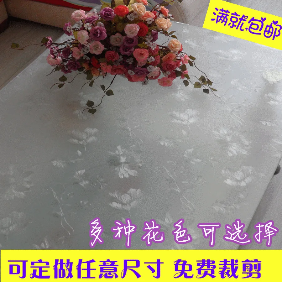 

Scrub soft glass plastic table cloth print tablecloth crystal pvc mat waterproof disposable table mats dining table mat