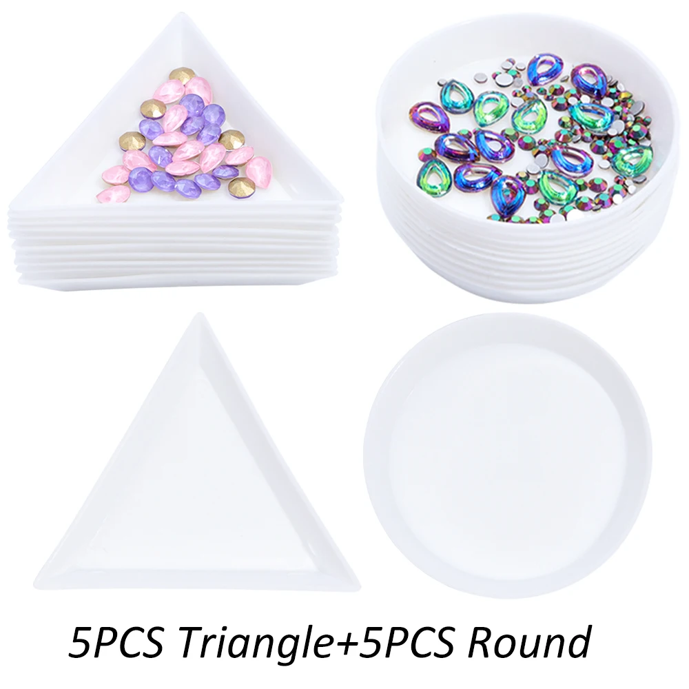 5PCS Triangle+5PCS Round