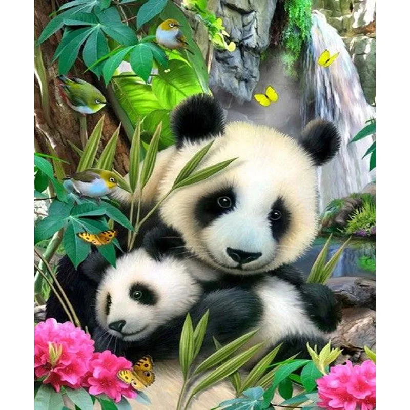 

DIY 5D Diamond Embroidery Animal Panda diamond painting Cross stitch Full drilling Home Decoration Bedroom
