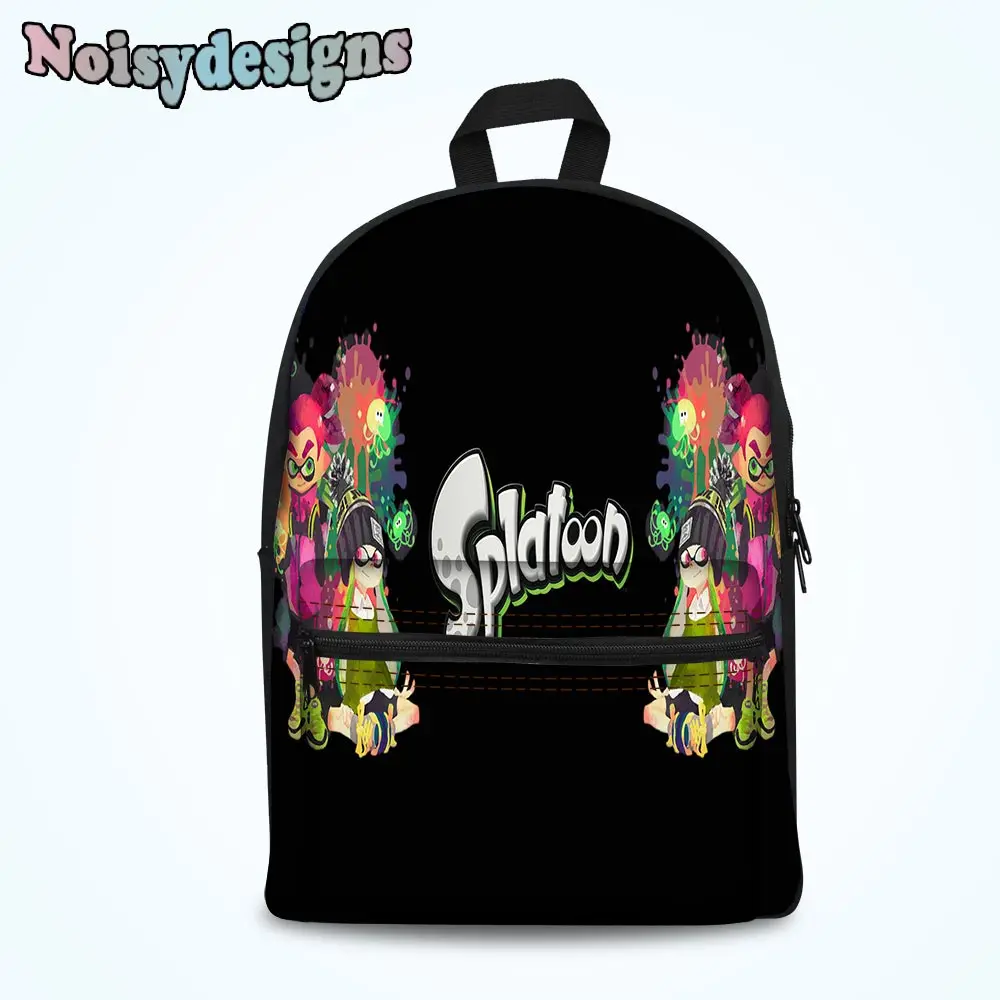 

Noisydesigns 3D Splatoon Cartoon Printed Backpack Kids School Bags For Boys Travel Teenage Bag Student Schoolbag Canvas Mochila
