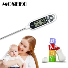 MOSEKO Digital Food Thermometer Kitchen Oven BBQ Cooking Meat Milk Water Measure Probe Kitchen Tool Barbecue Thermometer TP300