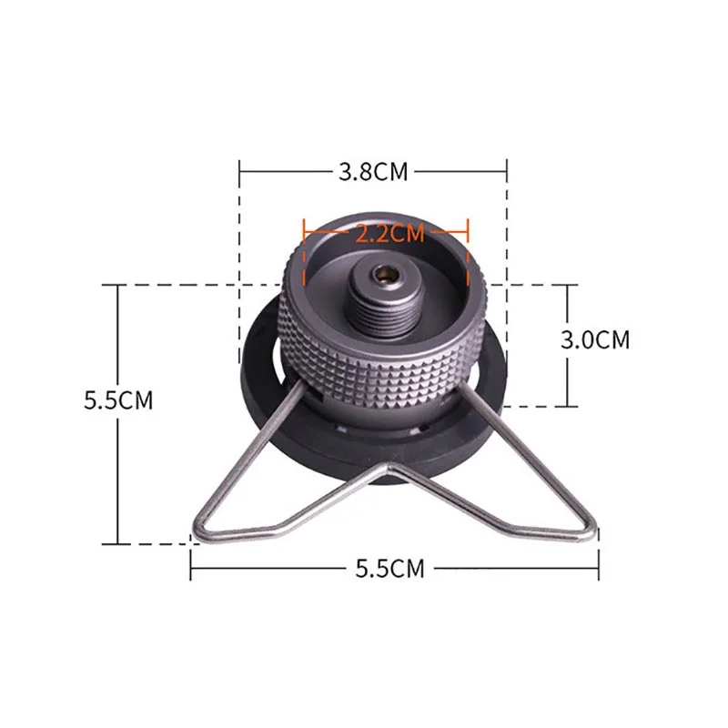 Outdoor Camping Hiking Stove Burner Adaptor Gas Tank Converter Connector Portable Lighweight Gas Cartridge Tank Cylinder Adapter