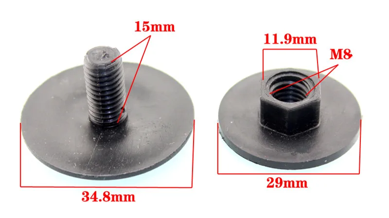 

10PCS New Truck tractor carpets Ottomans fixed screws nuts large cap plastic deduction riveting card plastic fasteners