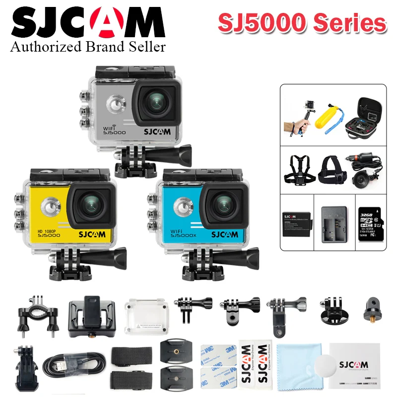 Оригинальный SJCAM SJ5000 серии SJ5000 и SJ5000 Wi-Fi Novatek96655 и SJ5000X Elite 4 К Спортивная Экшн-камера GYRO Wi-Fi NTK96660 SJ CAM