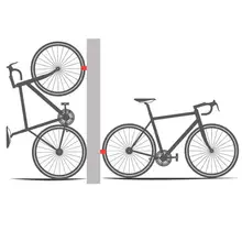 

Portable Road Bike Wall Parking Buckle Beautiful Parking Frame 700Cx23C-28C Bicycle Wheel Clamp Parking Frame MAY0820