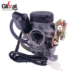 (50 шт./лот) Keihin 18mm GY6 49cc 50cc Скутер мопед PD18J CVK Карбюратор Carb 139QMB 139QMA для мотовездеходов квадроциклов картинг Багги двигателя