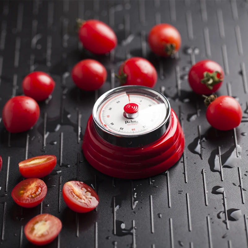 

Kitchen Mechnical Timer Stainless Steel Magnetic Cooking Alarm Manual Counter Clock Backing Yoga Sport Reminder Kitchen Tools