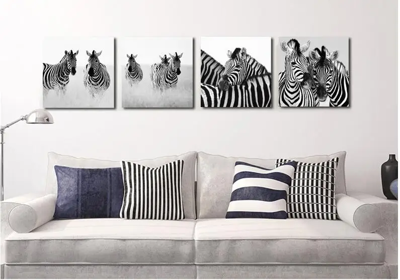 Online get cheap ingelijst muur pictures voor woonkamer zwart wit ... Woonkamer wit modern