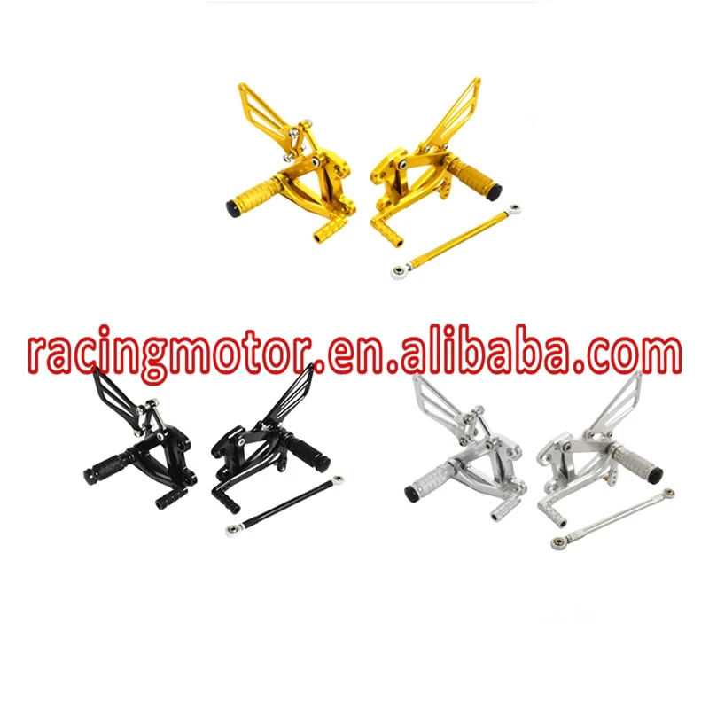 

CNC Adjustable Foot pegs Rearset Footrests Rear Set For Kawasaki ZX-6 ZX-6R ZX6R 1998-2002 ZX9R ZX-9R 1998-2003 ZZR600 2005-2008