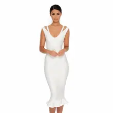 Новые поступления, летнее женское платье,, белый, винно-красный; v-образный вырез рифленая миди Бандажное платье для вечеринок, платье+ пиджак