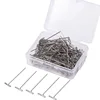 100pcs/lot T Pins Type Needle For Wig On Foam Head Style Brazilian Indian Mannequin Head Sewing Hair Salon Styling Tools ► Photo 1/6