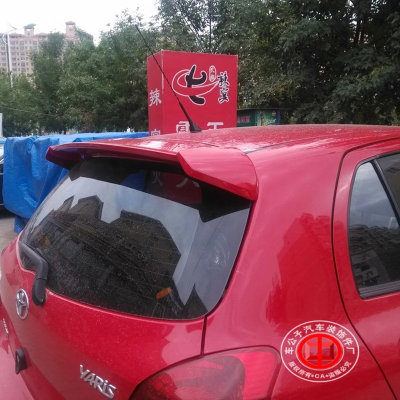 Спойлер для Toyota Yaris 2010 2011 2012 2013 неокрашенный цветной задний спойлер из АБС