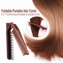 Foldable Hair Comb barber accessories Brush Anti-static Hairbrush Portable Travel Plastic Folding Detangling Hairdressing Styli Foldable Hair Comb barber accessories Brush Anti-static Hairbrush Portable Travel Plastic Folding Detangling Hairdressing Styli
