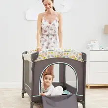 Складная Многофункциональная переносная люлька детская кроватка для малышей Is Ou Shi, не соединяющаяся вместе большая кровать