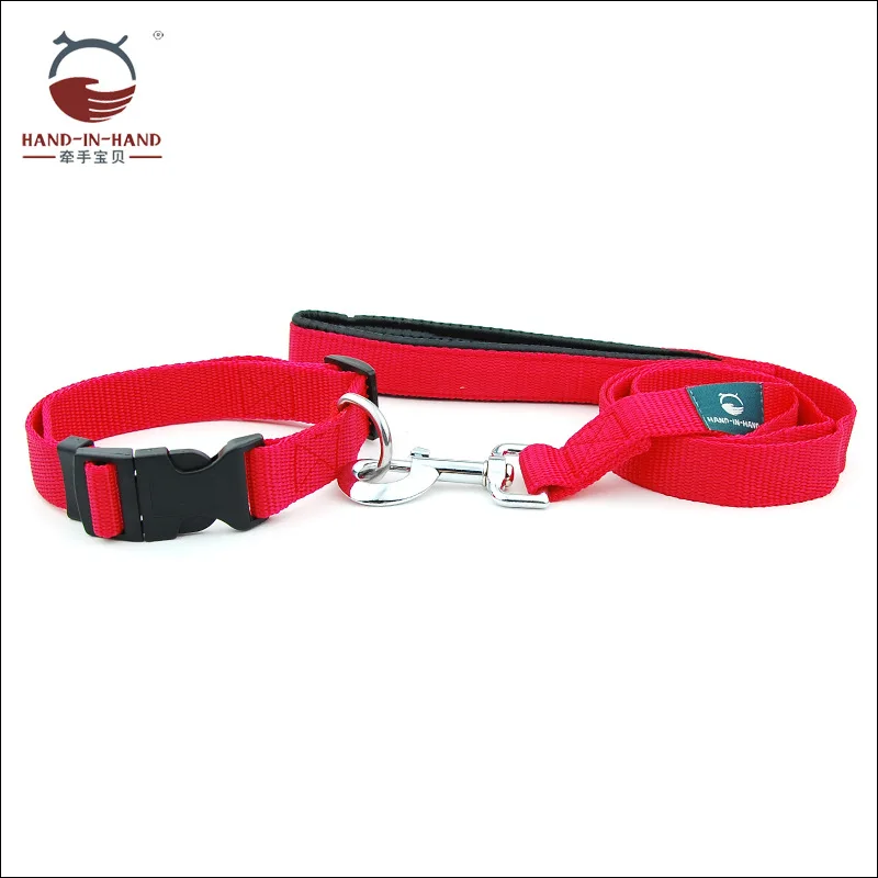 

Dog Collar and Leashes Pet Products Medium Large Dog Pet Classical Padded Handle Collar Leashes