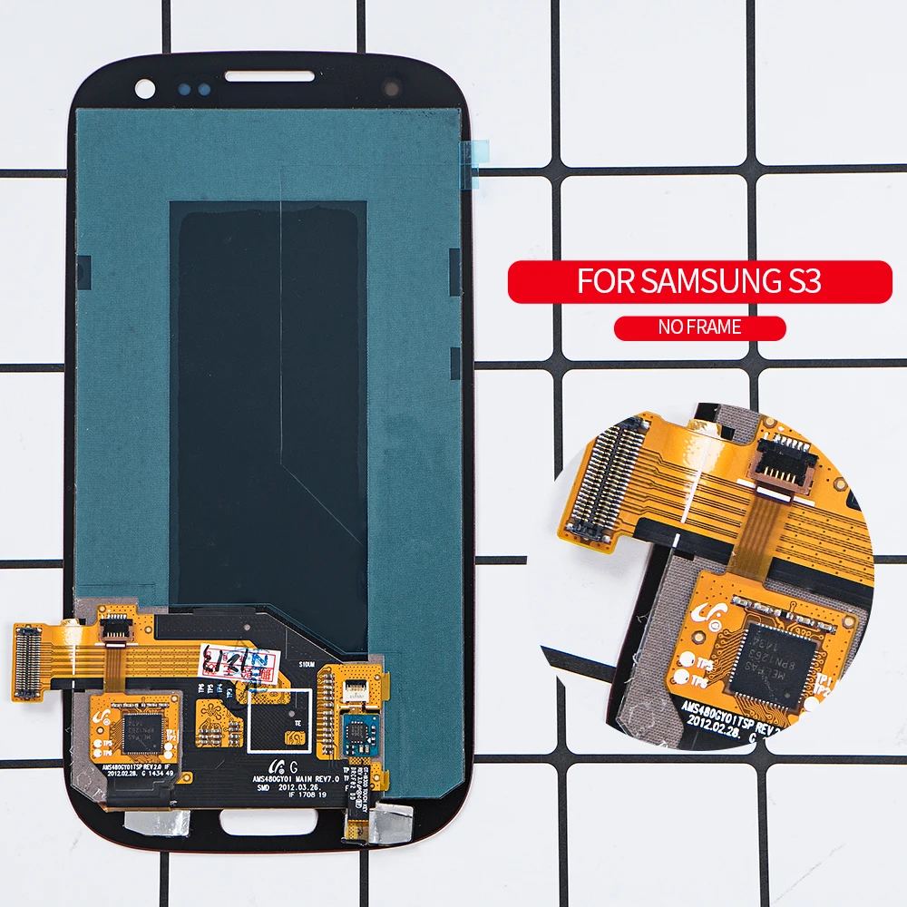 ЖК-дисплей Burn Shadow для SAMSUNG Galaxy S3 i9300 i9305 i747 i535 с сенсорным экраном и дигитайзером