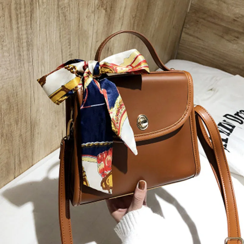 

shoulder bags for women 2019 High quality Silk Scarves PU leather Women's Designer Handbag Chain Shoulder Messenger bags