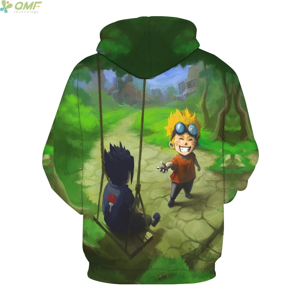 Anak Naruto Naruto Uzumaki Digital Print Hooded Hoodies Kasual