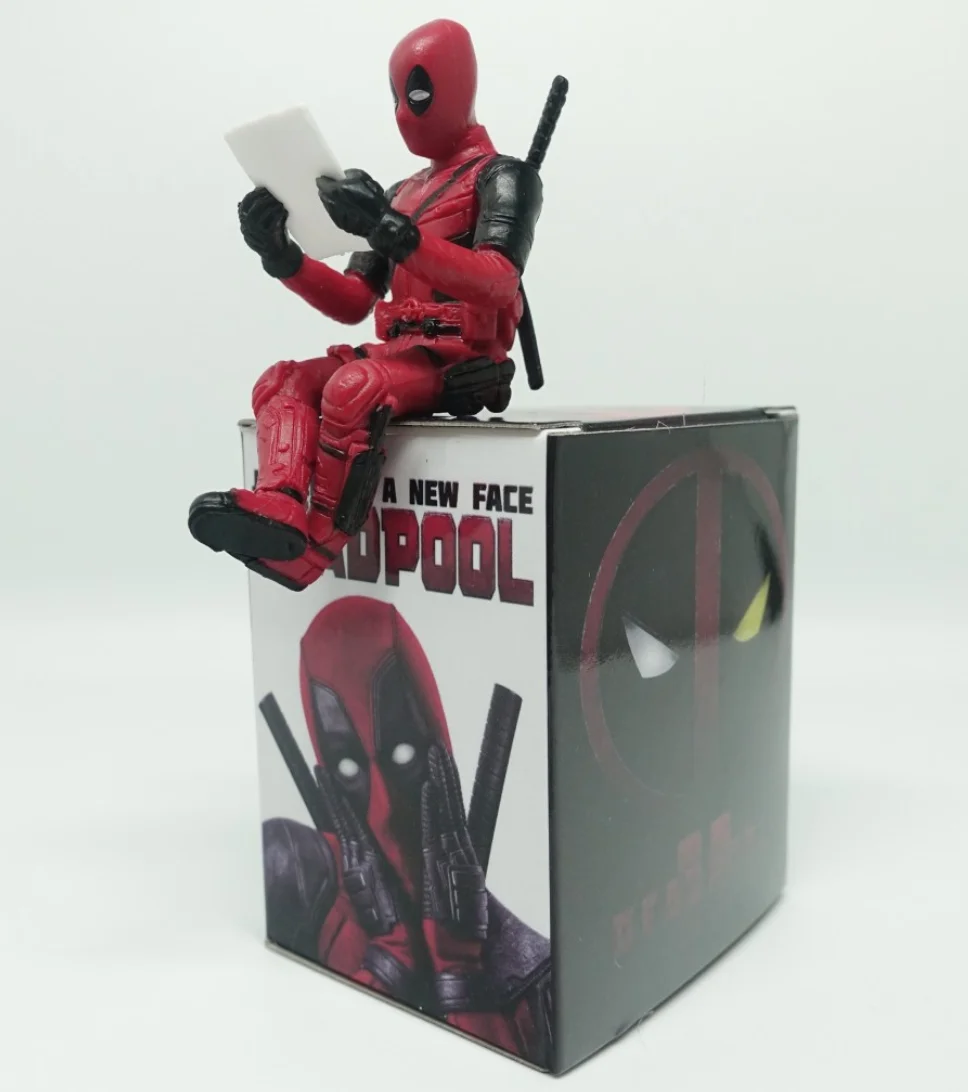 

Marvel Hero X-Men Deadpool Dead Pool 7cm Figure Sitting Pose Loose Cute Hot
