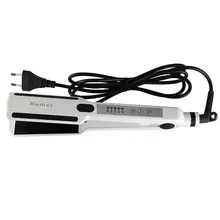 Kemei Турмалин Керамика выпрямитель для волос бигуди выпрямление щипцы для завивки Стайлинг Инструменты KM-1970