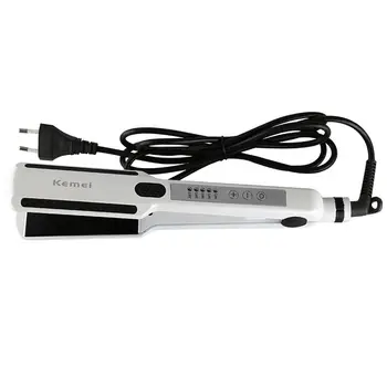 

Kemei Tourmaline Ceramic Hair Straightener Curler Straightening Curling Irons Styling Tools KM-1970