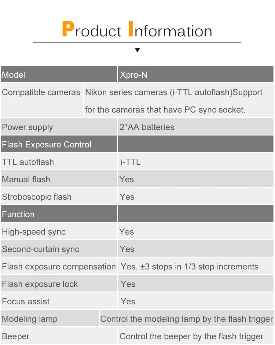 Godox Xpro-N i-TTL II 2.4g беспроводное устройство триггера Высокая Скорость синхронизации 1/8000 s X система с ЖК-дисплей Экран передатчик для цифровых зеркальных фотокамер Nikon