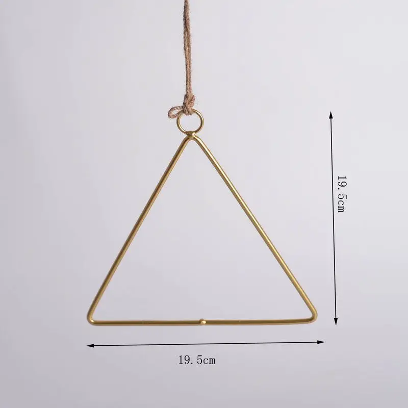 Скандинавском стиле геометрическая форма Золотой металлический подвесной Настенный декор крюк Сделай Сам стеллаж для хранения дома Свадебные украшения Аксессуары для цветов - Цвет: C