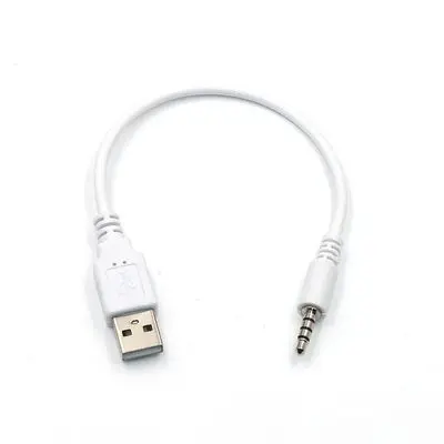Кабель адаптер с разъемом 3 5 мм на USB 2 0 для передачи данных и зарядки шнур Apple iPod