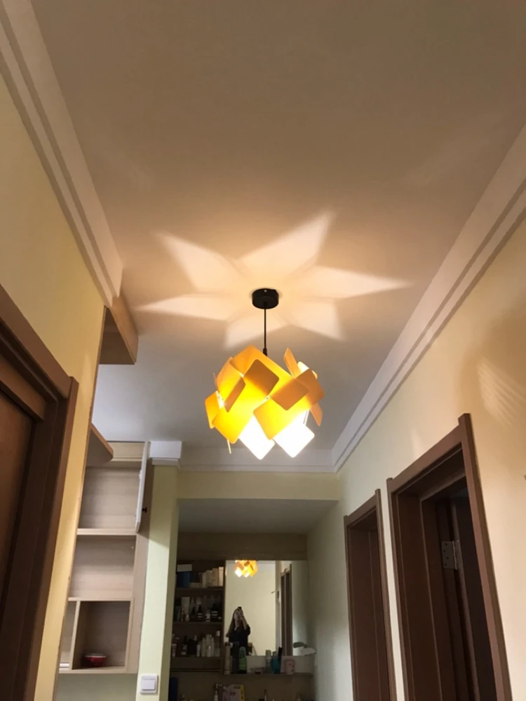 LuKLoy Nordic Modern Pendant Light Acrylic Piles Hanging Lamp Bedside Dining Table Pendant Lamp Loft Suspension Lighting Fixture (26)