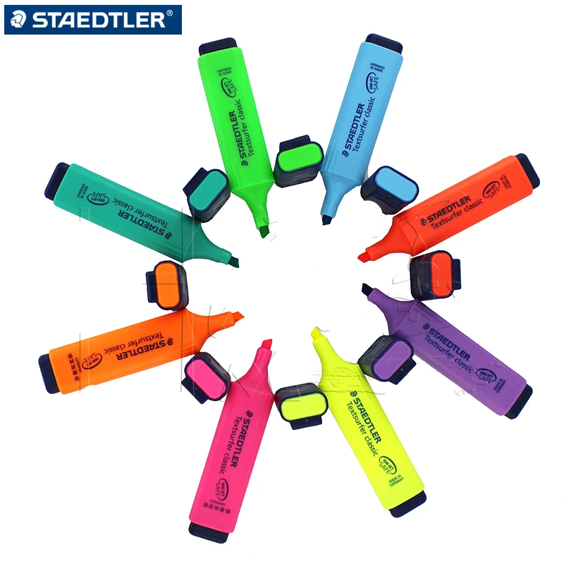 Классический маркер STAEDTLER Sharpie 364 маркеры мягкие флуоресцентные со скошенным