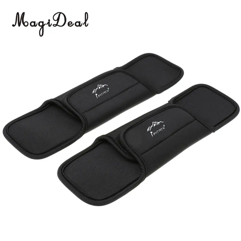 MagiDeal 2x Comfortable Shoulder Waist Belt Strap Cushion Pad Damping Travel Outdoor Backpack Camping Hiking Soft Pad