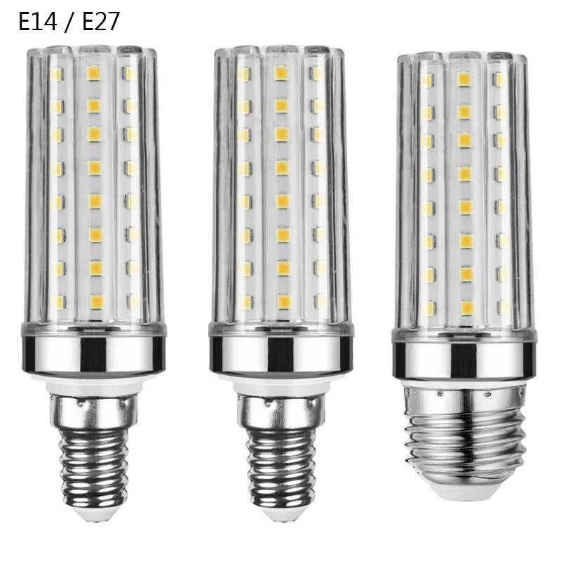 CHCLITS E27 LED Lamp E14 LED Bulb SMD2835 AC 220V 12W 16W Corn Bulb 60
80 LEDs Chandelier Candle LED Light for Badroom