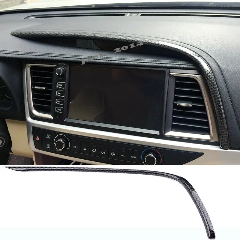 

Carbon fiber Center Console navigation Panel Trim For Toyota highlander 2015-2018