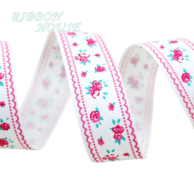 5-yards-lot-White-grosgrain-ribbon-printed-lovely-floral-series-ribbons.jpg_640x640