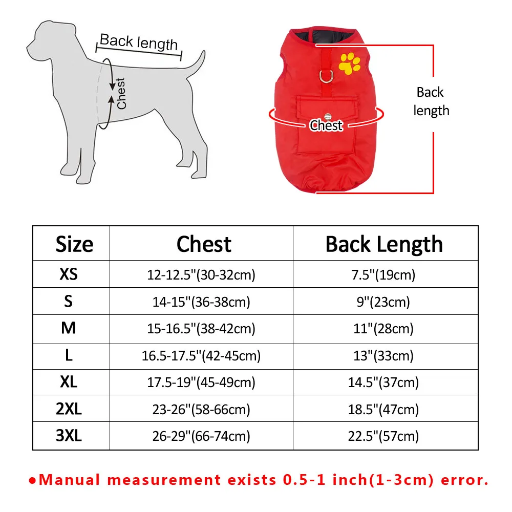 Водонепроницаемый жилет для собак, Двусторонняя одежда для щенков, Одежда для питомцев, теплые зимние пальто для собаки для маленьких, средних и больших собак