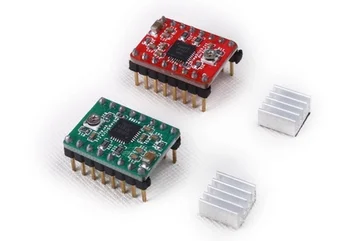 

5pcs A4988 Stepper Motor Driver With Heat sink Carrier Reprap RAMPS 1.4 1.5 1.6 Reprap Stepper Motor Driver Board 3D Printer Kit