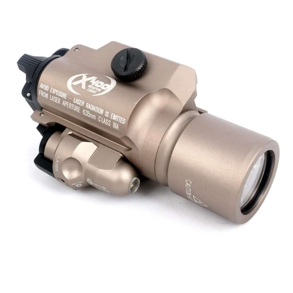 Vermelho para Pistola de Caça Luz com Mira Hungting Lanterna Tática Luz Arma Laser Rifle sf X400 X400u Led 4 Beauty & Health