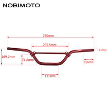Мотокросс 22 мм 7/" Сплав конический руль без вариаций Диаметр центр ручка бар подходит для 50cc-160cc внедорожный мотоцикл CNC-190