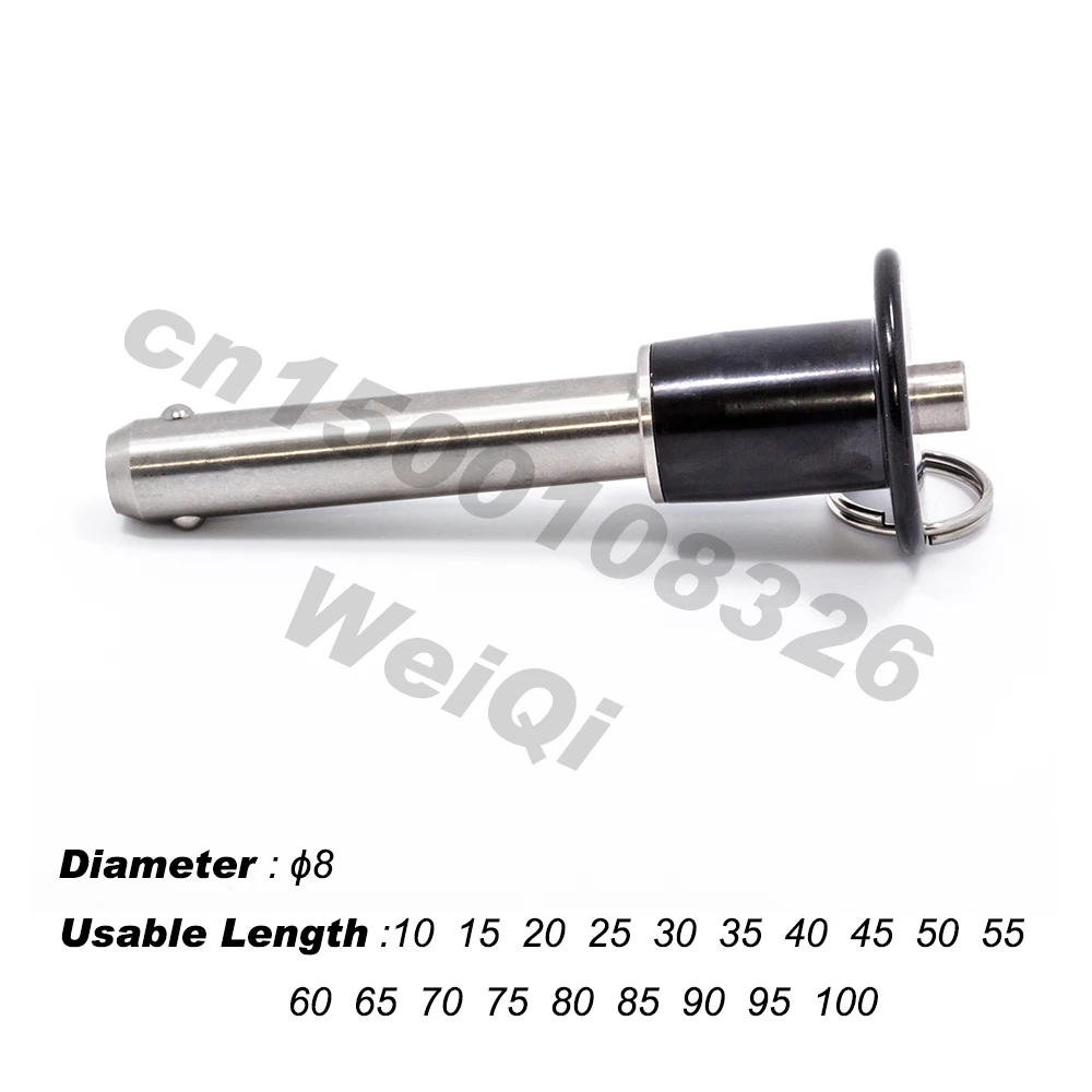 Ball lock pins, aviation grade quick release pin ,button type, Pin dia