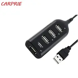 CARPRIE USB 2,0 Hi-Скорость 4-Порты и разъёмы сплиттер концентратор адаптер для ПК компьютер Тетрадь Новая акция Z30426