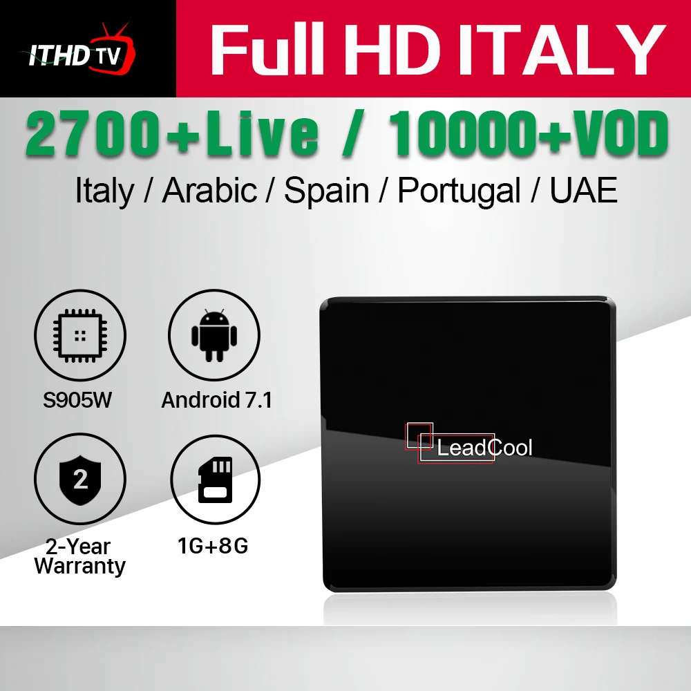 

Leadcool X IPTV Italy France IP TV Spain Turkey Portugal Android 7.1 S905W 1G+8G Qatar Spain Italian IPTV Italy France IPTV Code