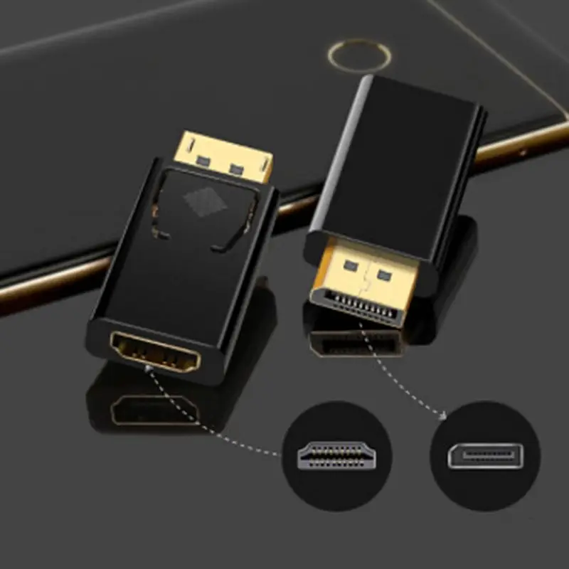 Прочный переходник DisplayPort/AM на HDMI/AF 4K переходник DP штекер на HDMI Женский 1080P HD адаптер