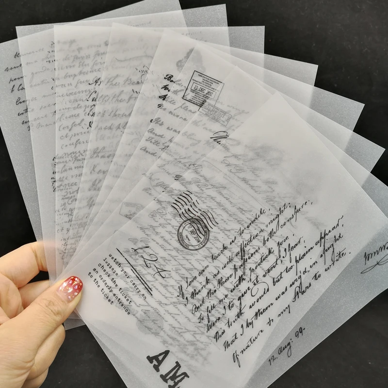 

ZFPARTY Vintage Background Vellum Stickers for Scrapbooking DIY Projects/Photo Album/Card Making Crafts