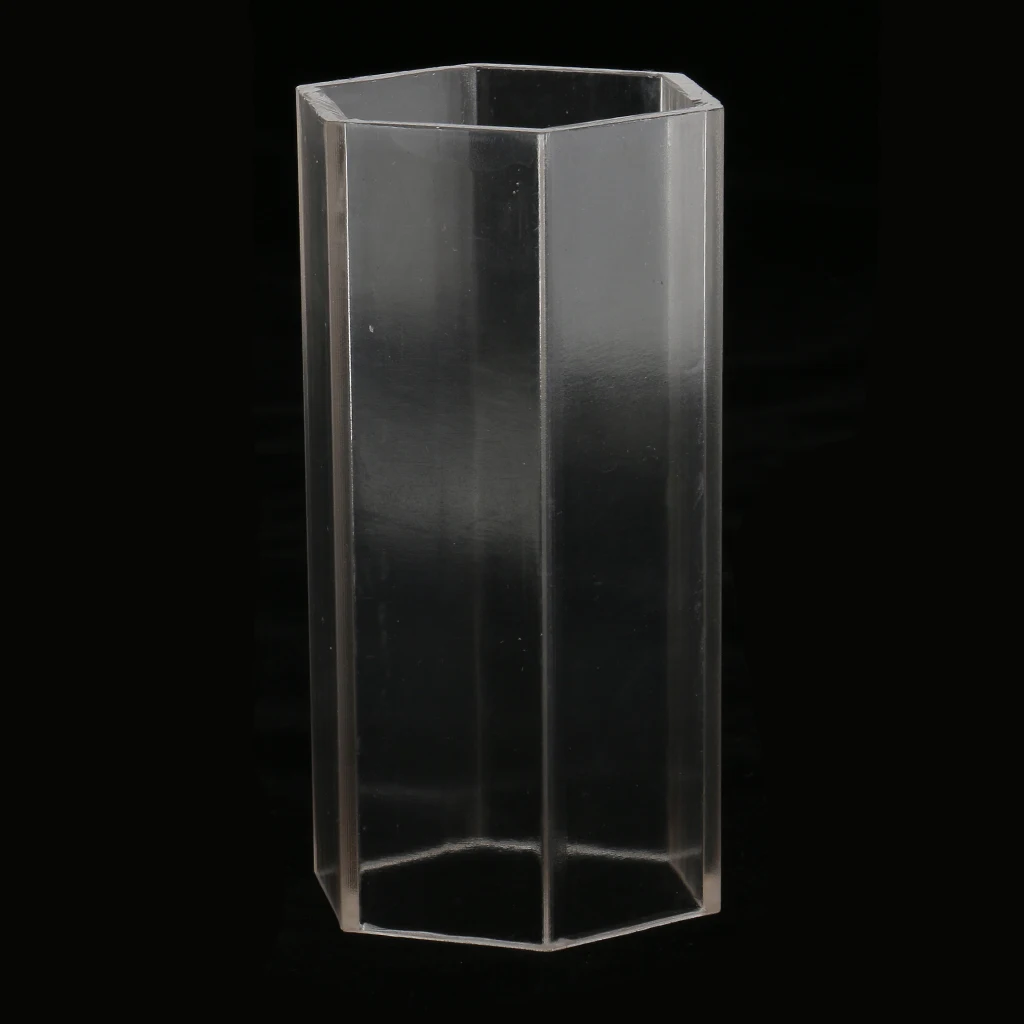 Hexagon Plastic Clear Candle Mold Mould for DIY Candle Making Craft